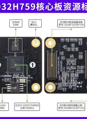 野火GD32开 发板GD32H759IMK6开 发板学习板ARM M7国产600MHz单晶