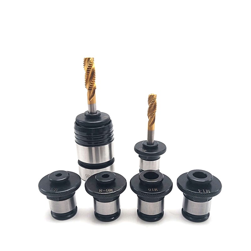 4016-B16/B18气动/电动攻丝机快换丝攻夹套J4012台钻丝锥夹头套装