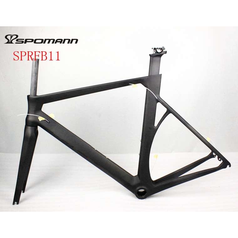 SPRFB11全碳纤维700C公路自行车车架配前叉腕组车架 无标