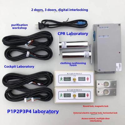 缓冲联锁联锁二门三门联锁洁净室净化车间风门联锁装置数字联锁门