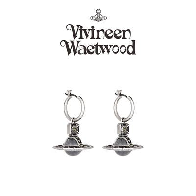 西太后NANA联名同款土星黑球耳坠