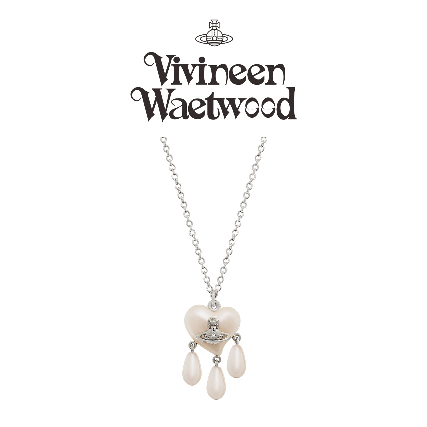 土星爱心水滴吊坠项链女高级感