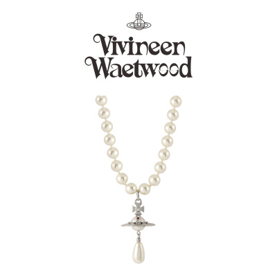 土星水滴珍珠项链女配饰高级感