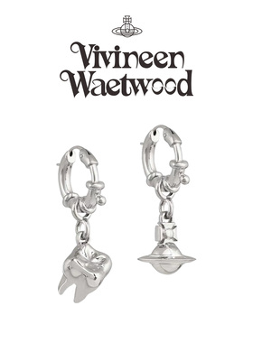 Vivireer Waetwssd日常精致西太后orb土星牙齿耳钉轻奢高级感气质