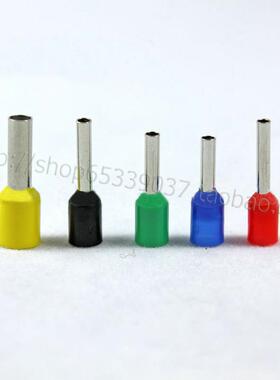 紫铜管形尼龙预绝缘端子EVN0508接线端子0.5平方铜管 1000只