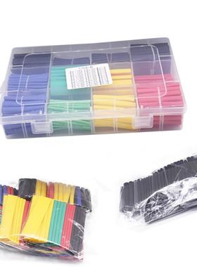 环保阻燃127/164/328/530PCS袋装热缩管组合套管电工胶布绝缘收缩