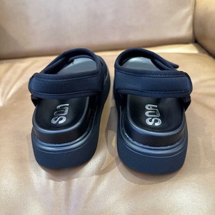 凉鞋 外穿软底y不累脚魔术贴厚底增高休闲运动沙滩 女2025新款 夏季