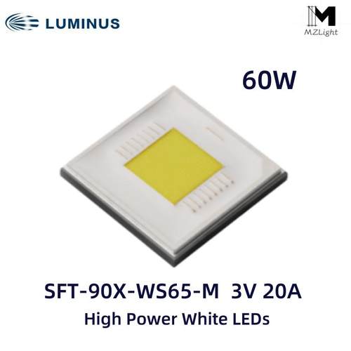 新品luminus朗明纳斯60WHI平头SFT-90X灯珠3V强光7070远射聚光LED
