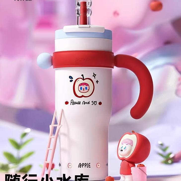 bablov巨无霸吸管保温杯大容量水杯女吨吨大水壶陶瓷保冷冰霸杯子