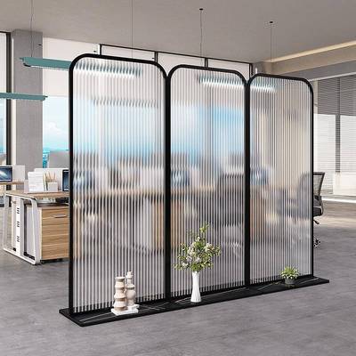 办公室可移动屏风酒店玄关背景墙挡板长虹玻璃隔断客厅进门遮挡墙