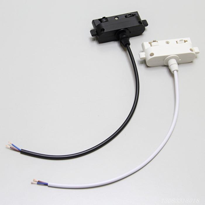 灯具配件三线轨道接头吧台橱窗吊灯盒轨道灯底座取电3线导轨灯头