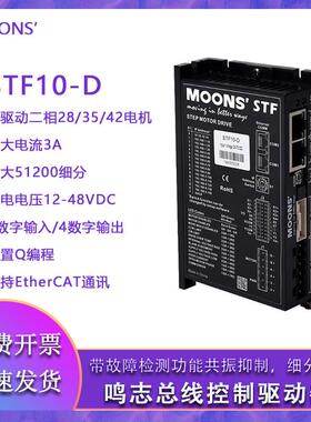 MOONS鸣志总线系列STF03-ECX/STF05-EC脉冲总线控制型电机驱动器