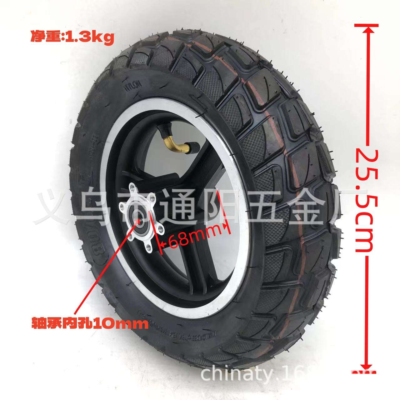 迷你电动滑板车80/65-6真空轮胎总成10寸scooter滑板车普通轮碟刹