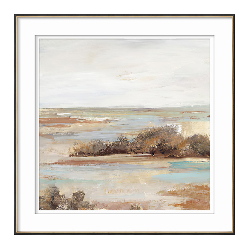 沙发背景墙玄关轻奢装饰画 原版画芯现代简约客厅风景挂画可定制