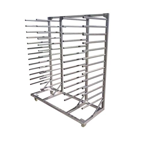 烤漆架子单排凉胶架油漆可移动货架柜门板运输加厚型吸塑推拉双边