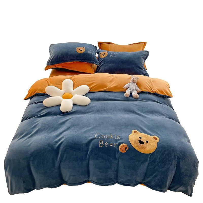 床上七件套冬天加绒被子枕头一整套全套组合被褥全套装宿舍六件套