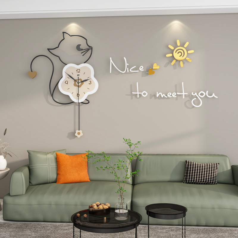 2023新款钟表网红装饰饭厅挂钟客厅创意时钟挂墙现代简约家用时尚