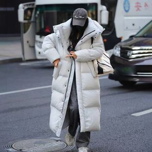 2025年冬季新款加厚长款羽绒棉服女连帽过膝韩国东大门棉衣外套潮