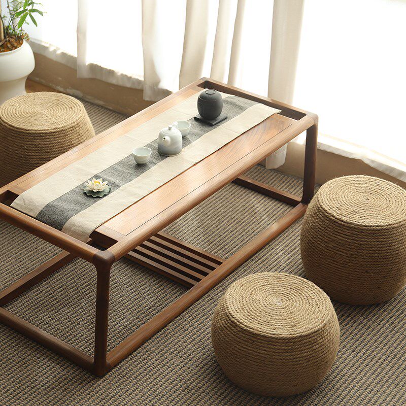 麻绳凳子矮凳鼓凳榻榻米阳台民宿板凳坐墩茶室坐凳门口换鞋凳小凳