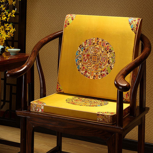 中式红木椅子靠背沙发抱枕海绵靠垫实木家具椅子靠枕办公室护腰靠