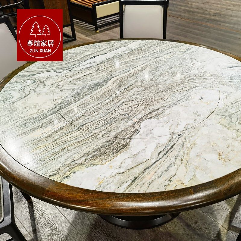 东方荟新中式刺猬紫檀和风餐桌苏梨上品江南别院实红木大圆桌家具,住宅家具,红木餐桌,淘宝优惠券,粉丝福利购,淘宝优惠卷