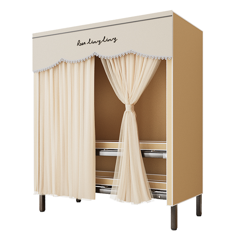 简易衣柜家用卧室经济型儿童布衣柜出租房用结实耐用小户型挂衣橱