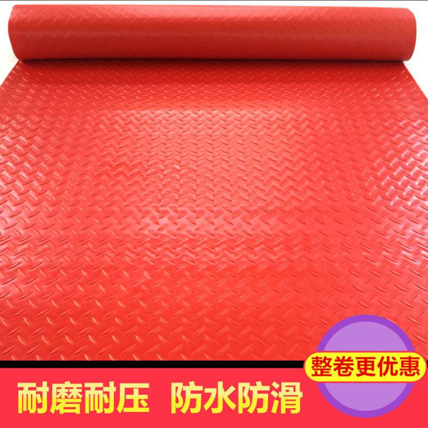 pvc人字纹铜钱纹塑料地胶楼梯走廊门口塑胶防水防滑地垫全铺