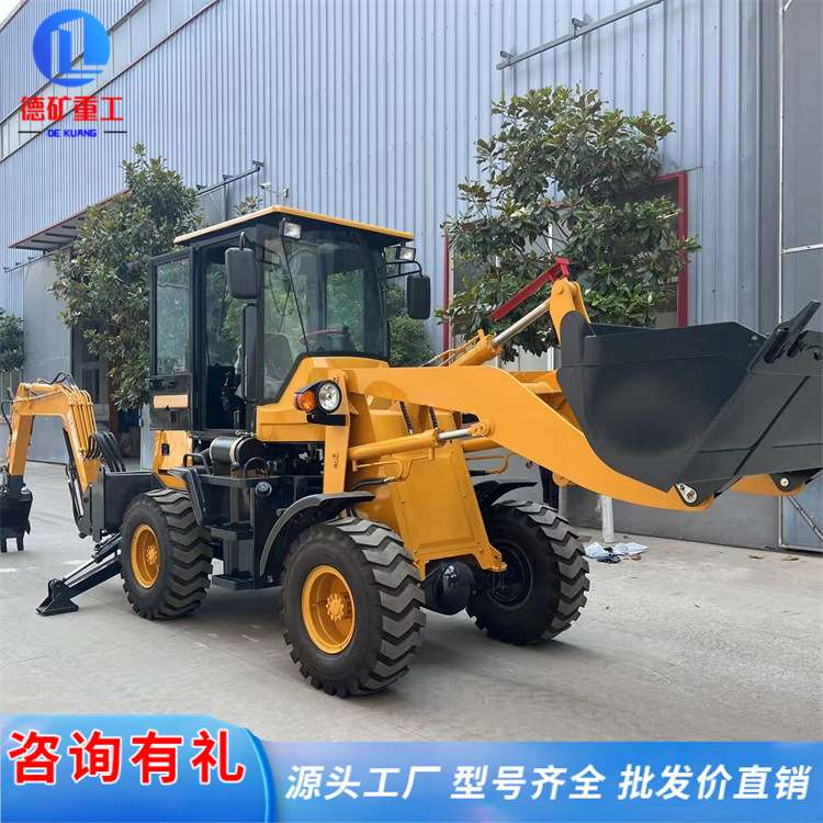 挖掘装载机两头忙反铲车 铲挖一体机农用工程柴油四驱挖土机