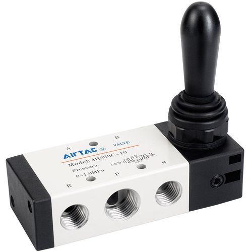 亚德客型气动手动阀4HA/4H230C-08/4H330C-10三位五通气缸换向开