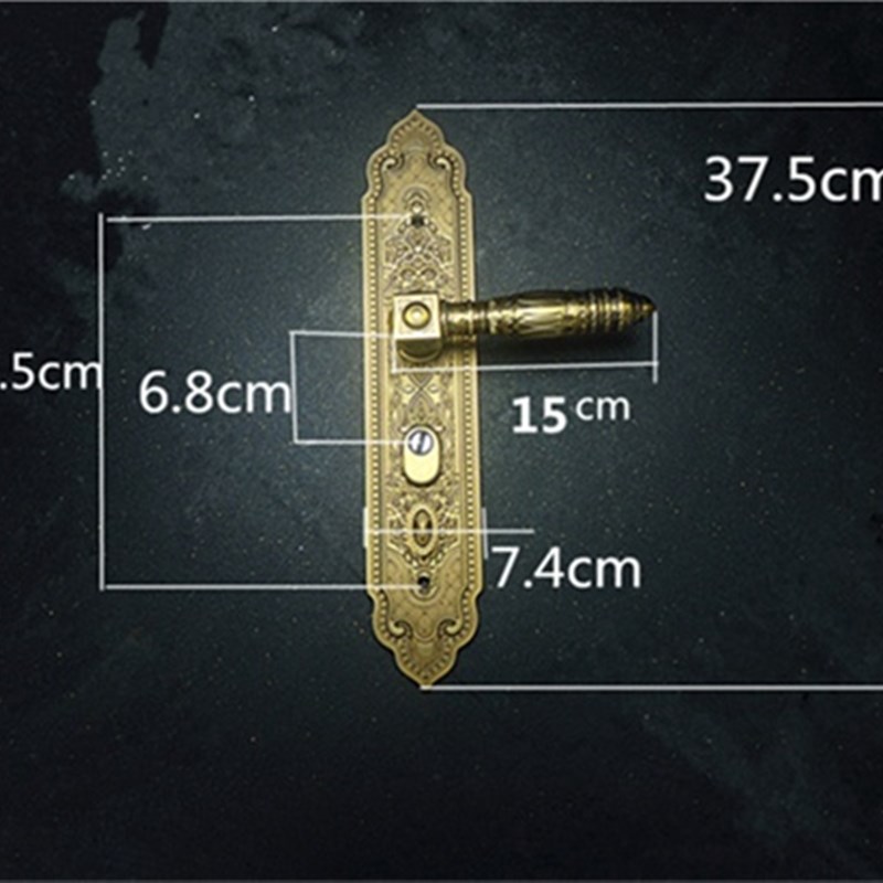 豪华防盗门拉手大门锁把手对开门双开门通用型仿黄红铜锌合金手柄