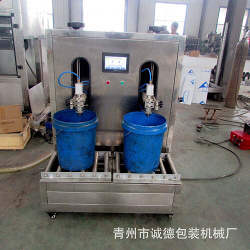 半自动称重灌装机润滑油机油灌装压盖一体机18L半自动灌装机