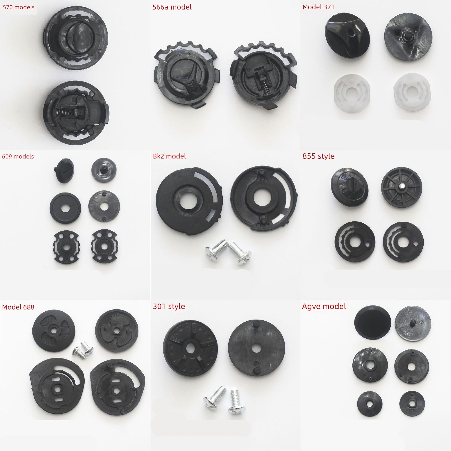 安全头盔配件头盔配件镜头固定螺丝扣儿童旋钮盖头盔扣通用型