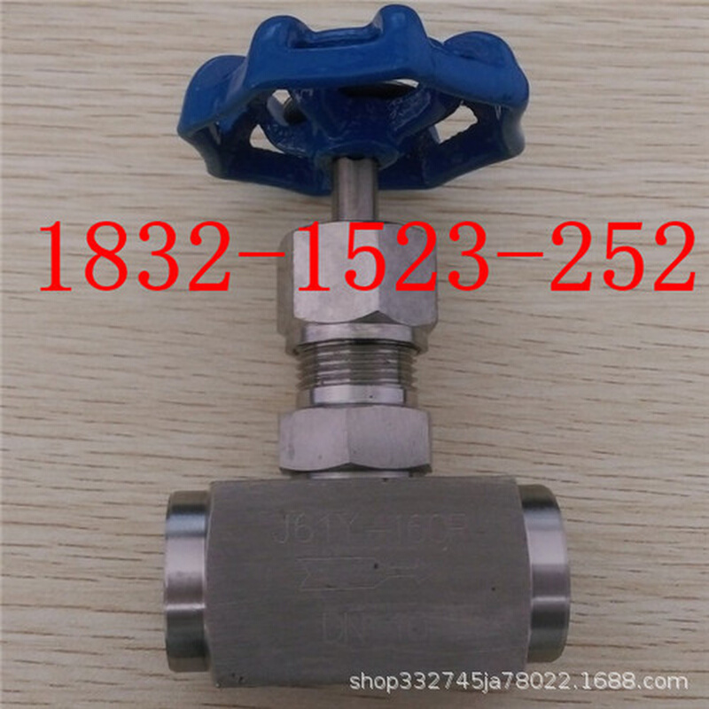 FJ61W-160P 304SS不锈钢高温高压承插焊针型阀 截止阀DN6 10 15