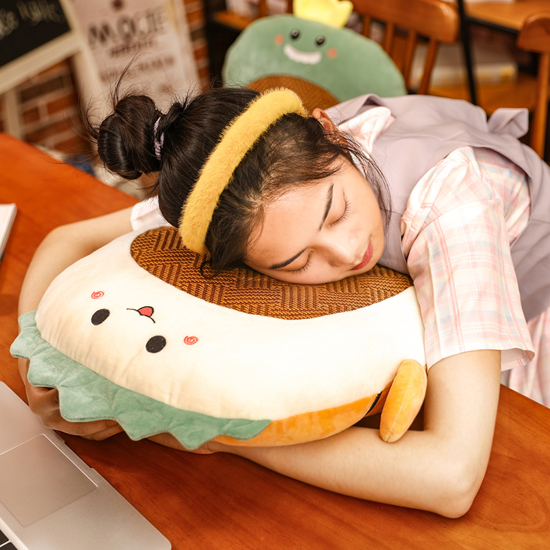 凉席靠垫坐垫一体办公室护腰靠枕久坐学生电脑椅沙发座垫靠枕夏季