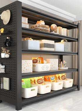 家用货架置物架多层落地收纳架杂物间仓库阳台碳钢金属储物铁架子