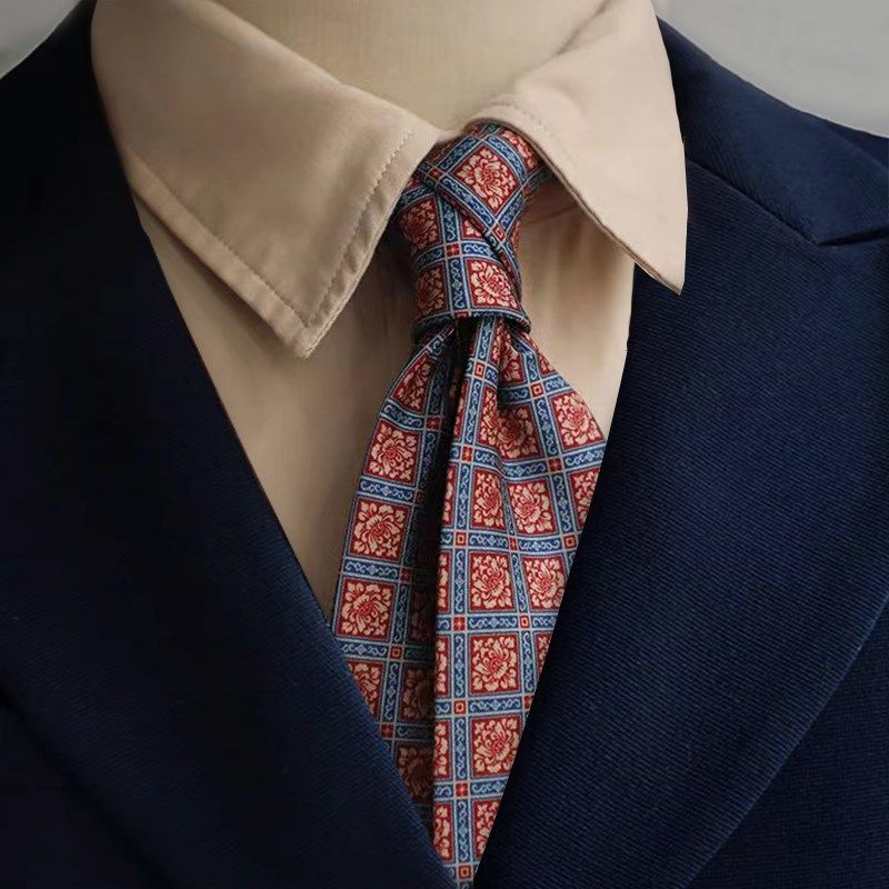 中古风复古油画仿真丝印花领带大花休闲港风手打男女通用时髦,服饰配件/皮带/帽子/围巾,领带,淘宝优惠券,粉丝福利购,淘宝优惠卷