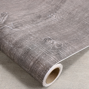 灰布纹木家具翻新衣柜橱柜厨房厨柜门防水贴纸柜子工业风自粘装饰