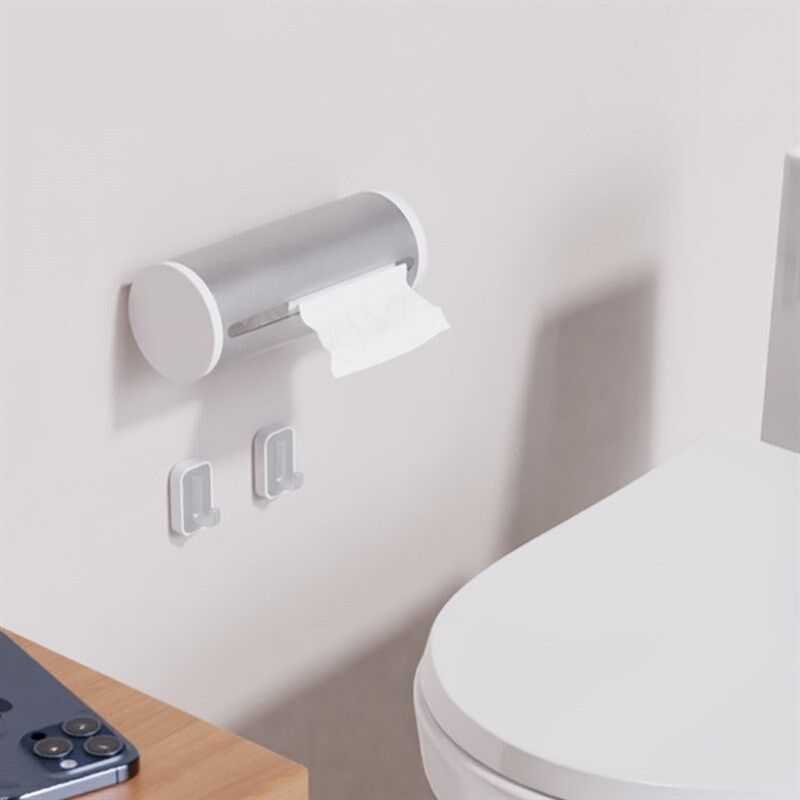 卫生间实心厕纸盒壁挂式无芯卷纸盒实心卷纸纸巾盒厕纸厕所纸巾筒
