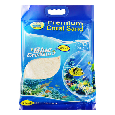 蓝色珍品海缸珊瑚沙海沙12 3 4 5号菲律宾沙子天然珊瑚砂 珊瑚骨
