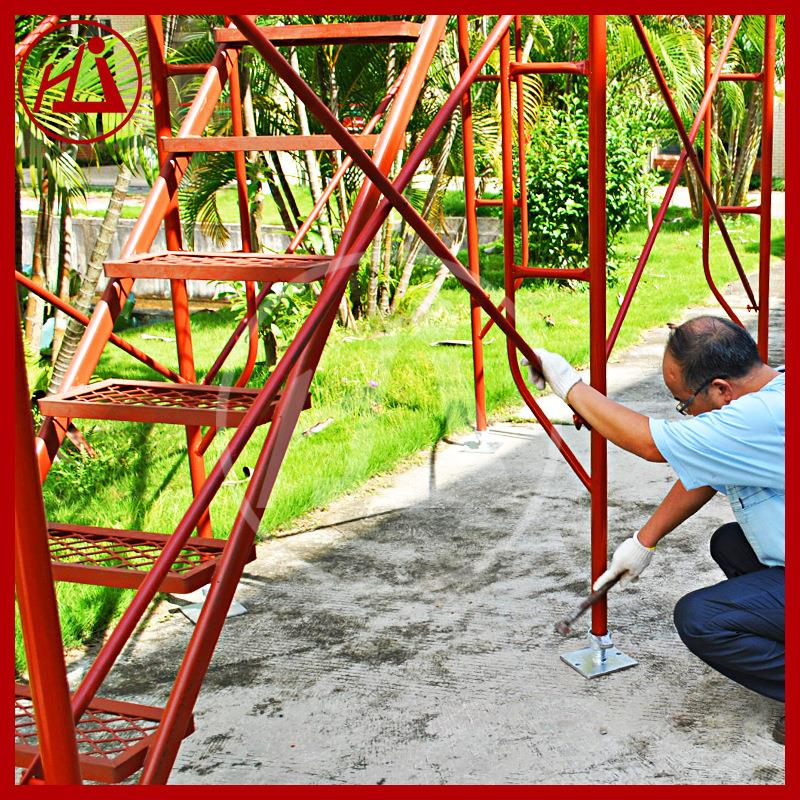 厂家直销装修用移动脚手架广东建筑施工门式脚手架活动手脚架