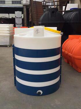 pe塑料加厚圆形300l500l化工搅拌桶储药罐加药箱