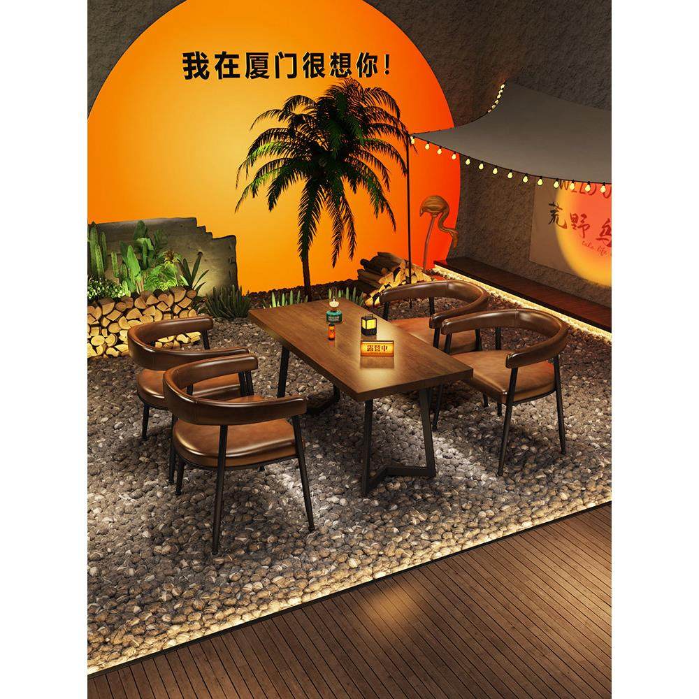 覆古工业风格酒吧咖啡西餐厅烧烤店奶茶餐厅小酒馆餐桌商业餐椅组,商业/办公家具,商用餐椅,淘宝优惠券,粉丝福利购,淘宝优惠卷