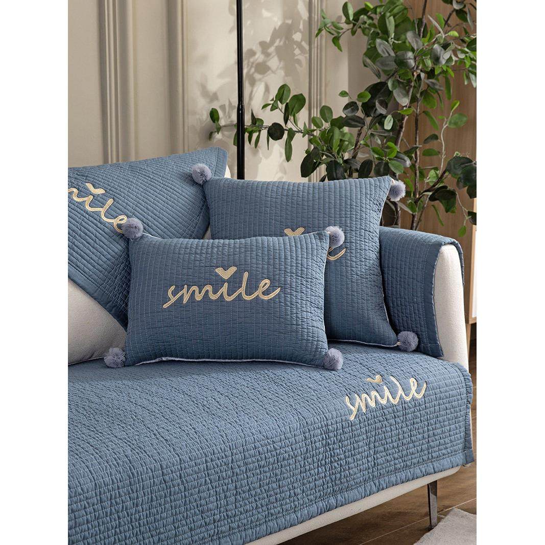 夏季全棉北欧沙发垫布艺简约四季通用纯棉防滑坐垫现代沙发套罩巾,居家布艺,沙发垫,淘宝优惠券,粉丝福利购,淘宝优惠卷