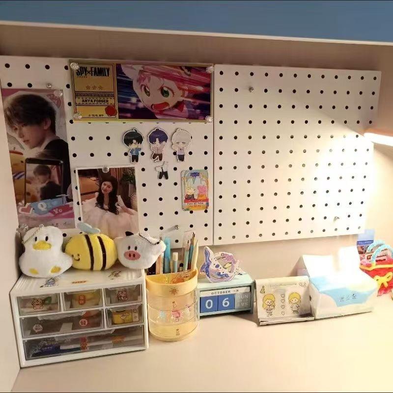 ins风吃谷子磁力钉磁铁吧唧照片金属洞洞板原神周边徽章冰箱贴