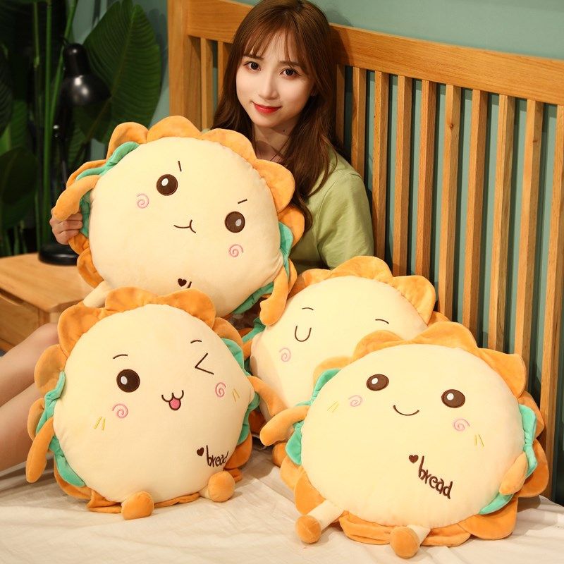 面包暖手抱枕可爱被子两用插手暖手捂靠垫办公室午睡枕毯子二合一,居家布艺,抱枕被,淘宝优惠券,粉丝福利购,淘宝优惠卷