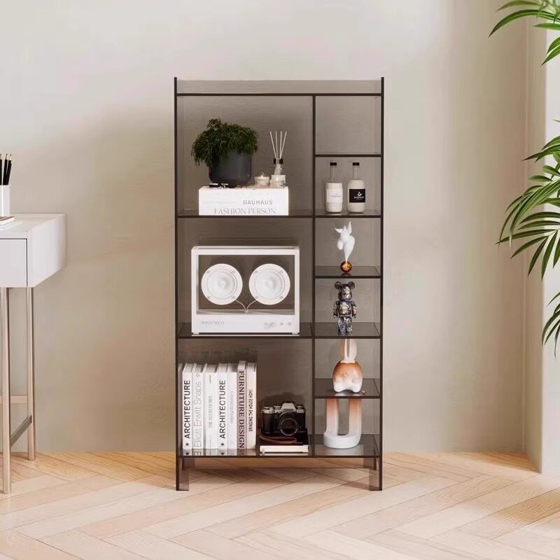 亚克力置物架落地展示架书房卧室靠墙书架现代简约床头柜陈列柜