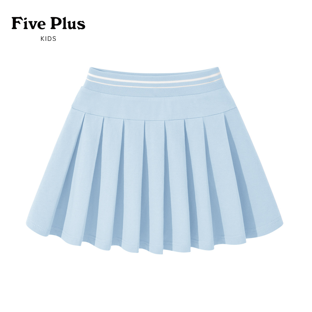 Five Plus女童夏装裙子2026新款时髦短裙女孩百褶裙儿童半身裙夏