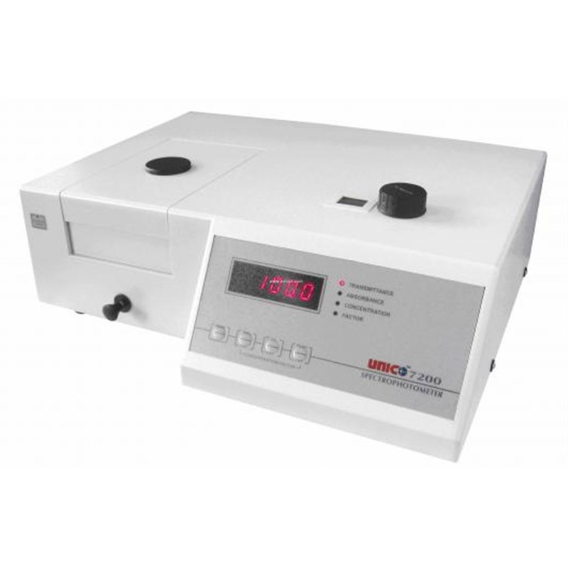 UNICO上海尤尼柯7200型可见分光光度计 波长340~1000nm比色皿钨灯