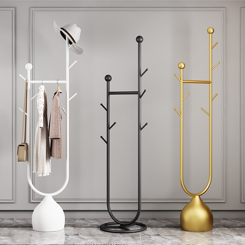 衣架落地卧室立式简易衣帽架主卧门口多功能房间衣服挂架收纳神器