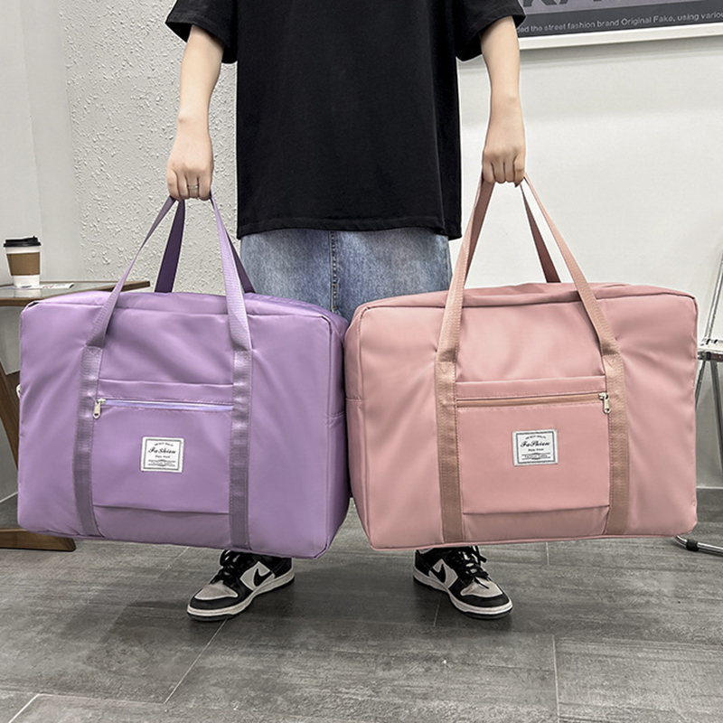 大容量旅行收纳袋旅游出差可携式单肩包可套拉杆箱的手提轻便行李